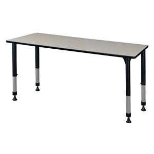 Scranton & Co 72&quot x 30&quot Height Adjustable Table in Natural Maple