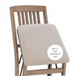 Scranton & Co Mission Style Folding Chair Set with Cushioned Seats in Graywash