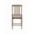 Scranton & Co Mission Style Folding Chair Set with Cushioned Seats in Graywash