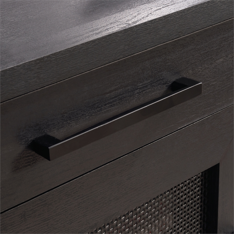 Scranton & Co Coastal Engineered Wood L-Desk in Raven Oak Finish