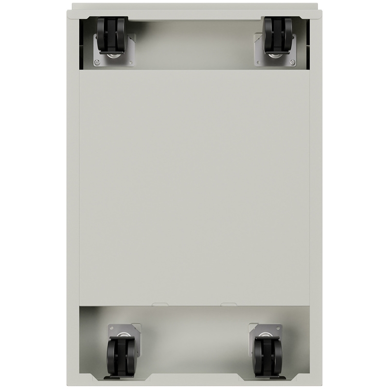 Scranton & Co Set of 12 Mobile 2-Drawer Steel File Cabinets in Gray
