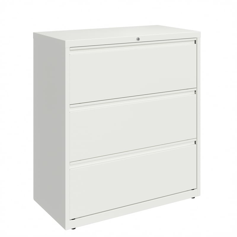 Scranton & Co 3-Drawer Metal Lateral File Cabinet Bundle in White