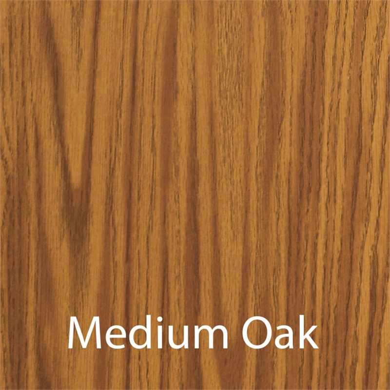 Scranton & Co Adjustable Height Computer Desk with Oak Wood Laminate