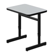 Scranton & Co Adjustable Height Wood Laminate Desk in Gray Finish