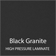 Scranton & Co Black Granite Adjustable Collaborative Desk with Laminate Top