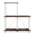 Scranton & Co 3-Cube Open Bookcase in Engineered Wood Espresso Finish