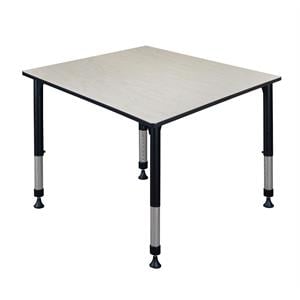 Scranton & Co 48&quot Square Height Adjustable Table in Natural Maple