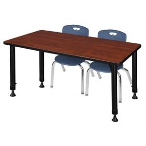 Scranton & Co 48&quot x 30&quot Adjustable Table with 2 Andy Chairs in Cherry