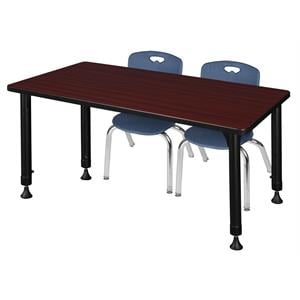 Scranton & Co 48&quot x 30&quot Adjustable Table with 2 Andy Chairs in Mahogany