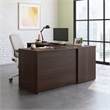 Scranton & Co 72x24 Desk with Return in Engineered Wood Noble Elm Brown