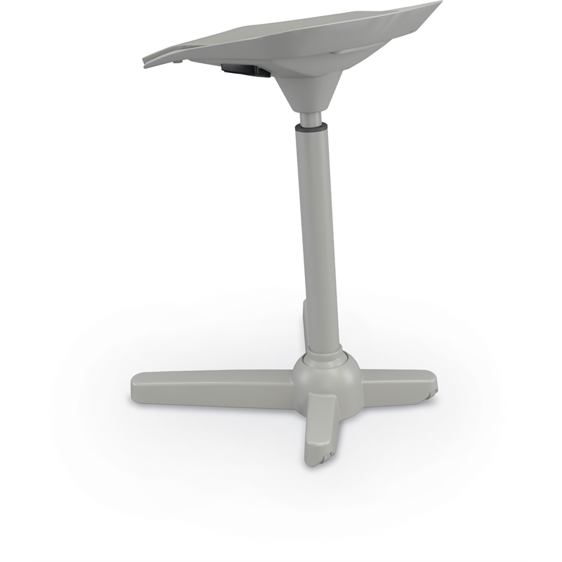 Scranton & Co Elate Perch Adjustable Polyurethane Stool in Gray