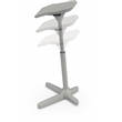 Scranton & Co Elate Perch Adjustable Polyurethane Stool in Gray