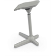 Scranton & Co Elate Perch Adjustable Polyurethane Stool in Gray