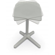 Scranton & Co Elate Perch Adjustable Polyurethane Stool in Gray