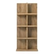 Scranton & Co 4-Shelf Wood Bookcase with Open Storage in Light Oak