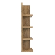 Scranton & Co 4-Shelf Wood Bookcase with Open Storage in Light Oak