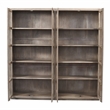 Scranton & Co Reclaimed Wood Bookcase in Light Ash Ivory with 8 Shelves