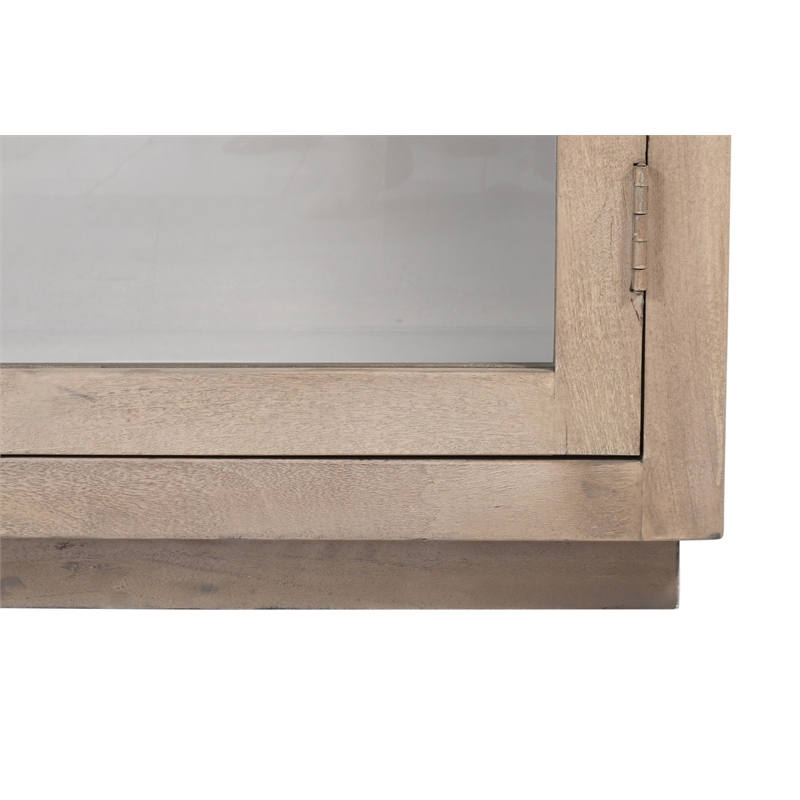 Scranton & Co Reclaimed Wood Bookcase in Light Ash Ivory with 8 Shelves