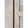 Scranton & Co Reclaimed Wood Bookcase in Light Ash Ivory with 8 Shelves