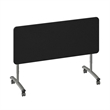 Scranton & Co Sit to Stand Flip Top Table in Black Laminate 30x60