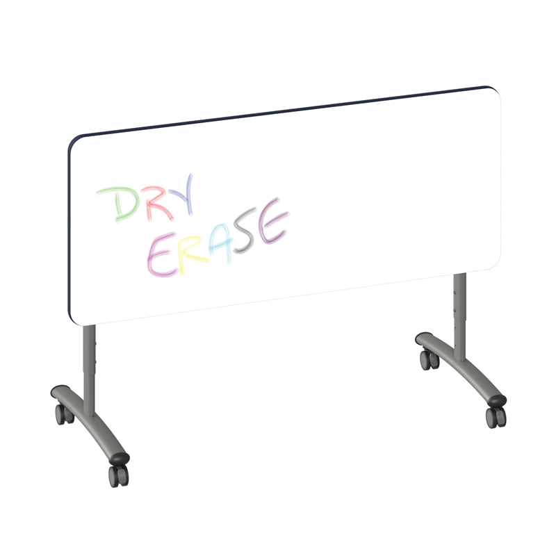Scranton & Co Dry Erase Markerboard Table in White Laminate