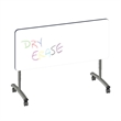 Scranton & Co Flip Top Table Adjustable Markerboard Laminate Frosty White