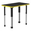 Scranton & Co Collaborative Desk with Black Laminate Top