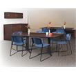 Scranton & Co Zeng Stack Chair 8 Pack in Durable Blue Finish