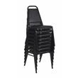 Scranton & Co Restaurant Stack Chair 8 Pack in Classic Black