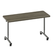Scranton & Co Sit to Stand Flip Top Table 24x60 Driftwood Wood Laminate