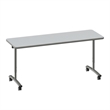 Scranton & Co Sit to Stand Flip Top Table Wood Laminate in Gray 30x72