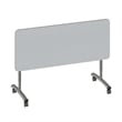 Scranton & Co Sit to Stand Flip Top Table Wood Laminate in Gray 30x72