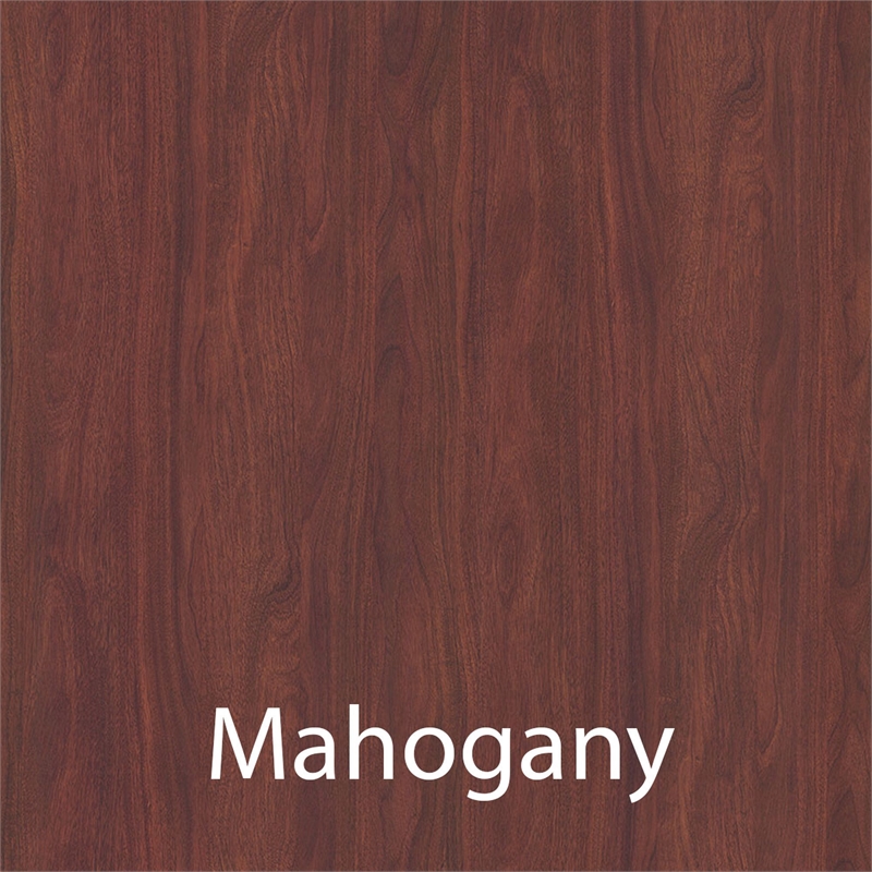Scranton & Co Sit to Stand Flip Top Table Wood Laminate in Mahogany 24x72