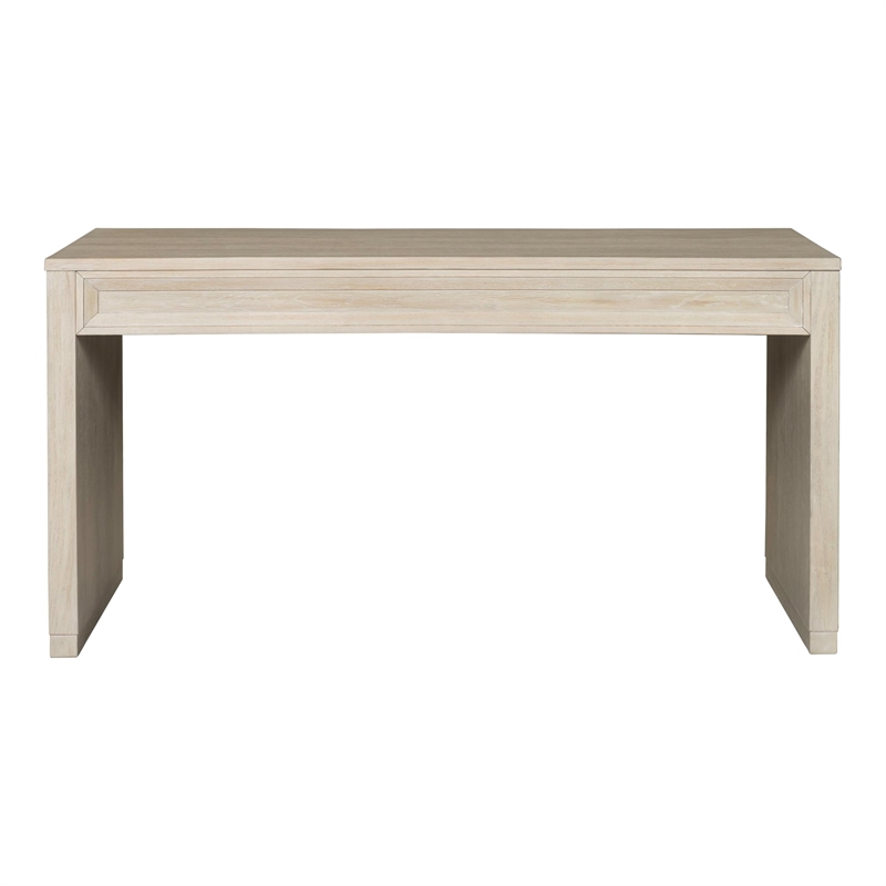 Scranton & Co Rubberwood Writing Desk with Drawers in Tawny Brown