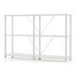 Scranton & Co 3-Tier Engineered Wood Open Bookcase in White