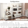 Scranton & Co 4-Tier Engineered Wood Open Bookcase in White