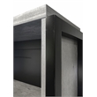 Scranton & Co Wood Laminate Bookcase with Doors in Concrete Gray