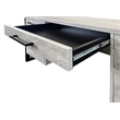 Scranton & Co Double Pedestal Executive Desk Wood Concrete Gray