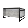 Scranton & Co Double Pedestal Executive Desk Wood Concrete Gray