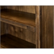 Scranton & Co Open Bookcase Wood Distressed Brown with Adjustable Shelves