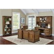 Scranton & Co Open Bookcase Wood Distressed Brown with Adjustable Shelves