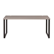 Scranton & Co Open Metal Desk with Gray Elm Top in 60