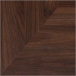 Scranton & Co Mid-Century Shoe Cabinet with 6 Shelves in Walnut Brown