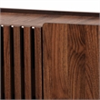 Scranton & Co 7-Shelf Wood Shoe Cabinet in Walnut Brown Finish