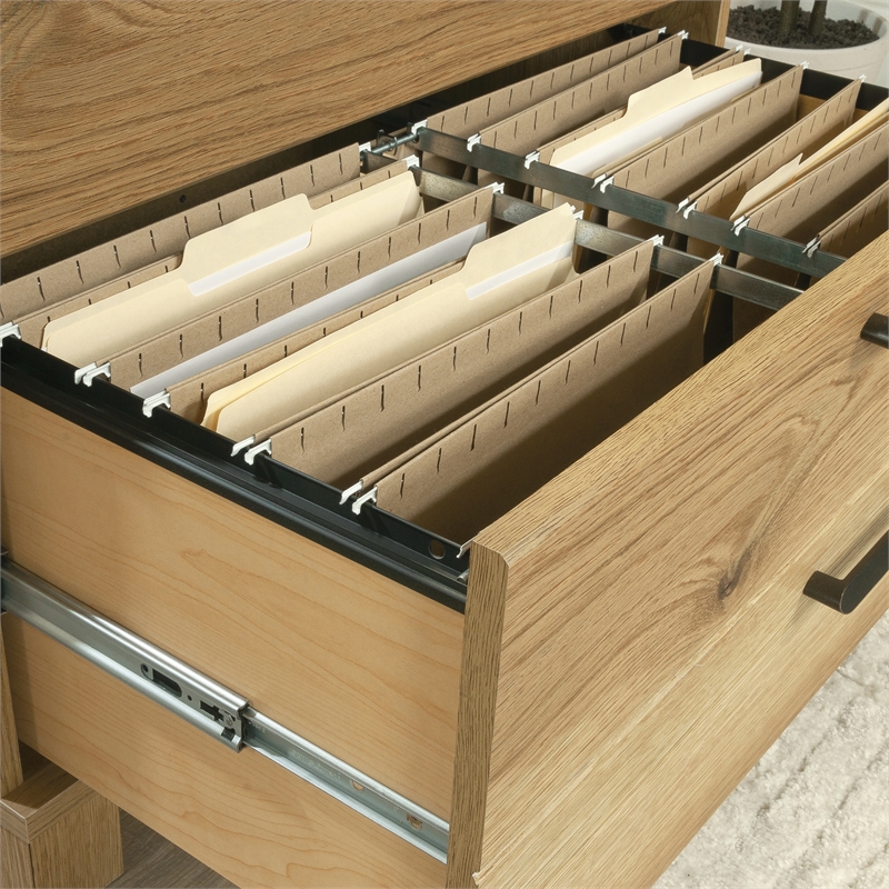 Scranton & Co Engineered Wood Lateral File Cabinet in Timber Oak Finish