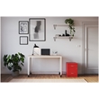 Scranton & Co 2-Drawer Vertical Metal File Cabinet in Lava Red