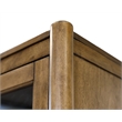 Scranton & Co Wood Display Cabinet with Glass Doors in Medium Brown