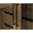 Scranton & Co Wood Display Cabinet with Glass Doors in Medium Brown