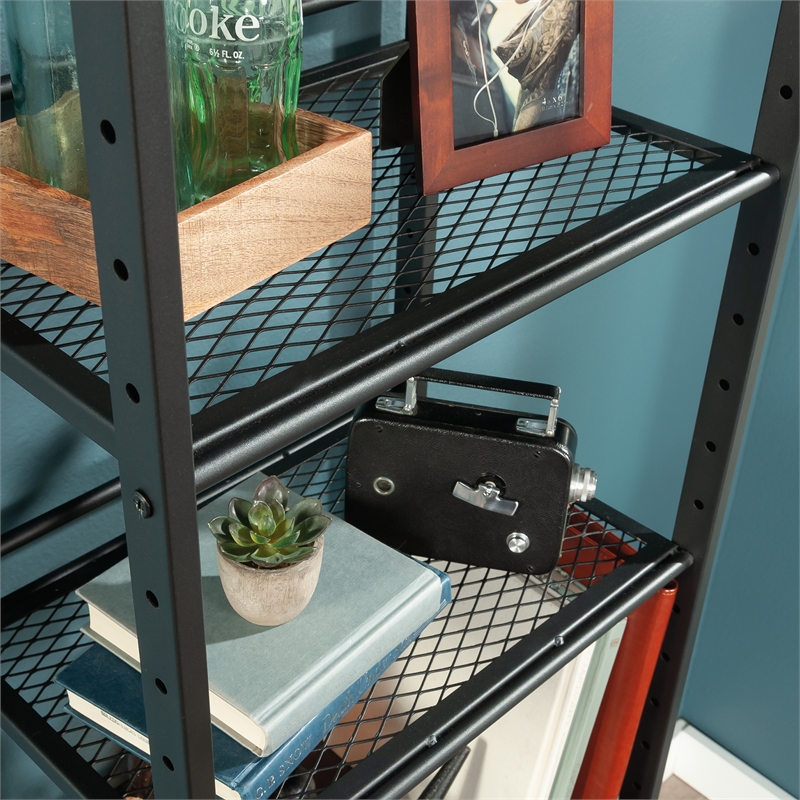 Scranton & Co File Tower with Adjustable Shelves in Barrel Oak Finish
