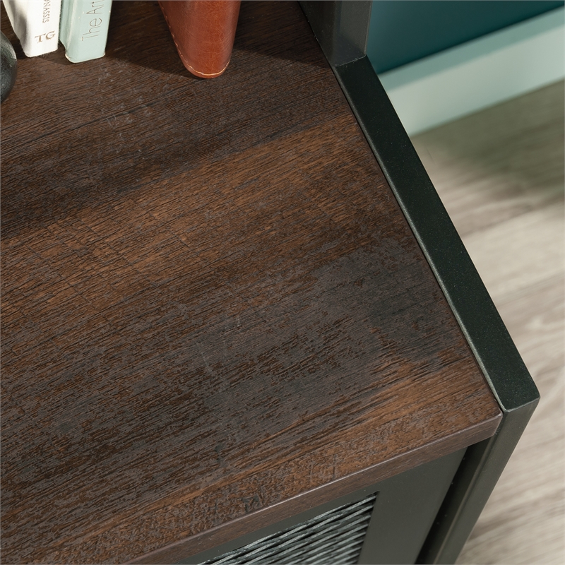 Scranton & Co File Tower with Adjustable Shelves in Barrel Oak Finish
